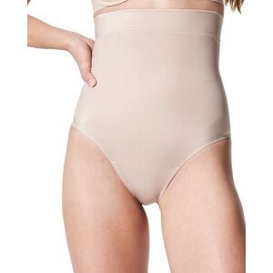 Spanx® Womens  High-Waist Thong, Tan
